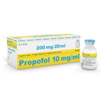 Propofol-Lipuro, injektionsvätska/infusionsvätska, emulsion 10 mg/ml, 10 x 20 milliliter