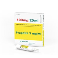Propofol-Lipuro, injektionsvätska/infusionsvätska, emulsion 5 mg/ml, 5 x 20 milliliter
