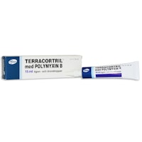 Terracortril med Polymyxin B, ögon-/örondroppar, suspension Pfizer AB, 15 milliliter