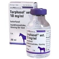 Torphasol vet., Inj-vätska, lösning 10 mg/ml, 20 milliliter