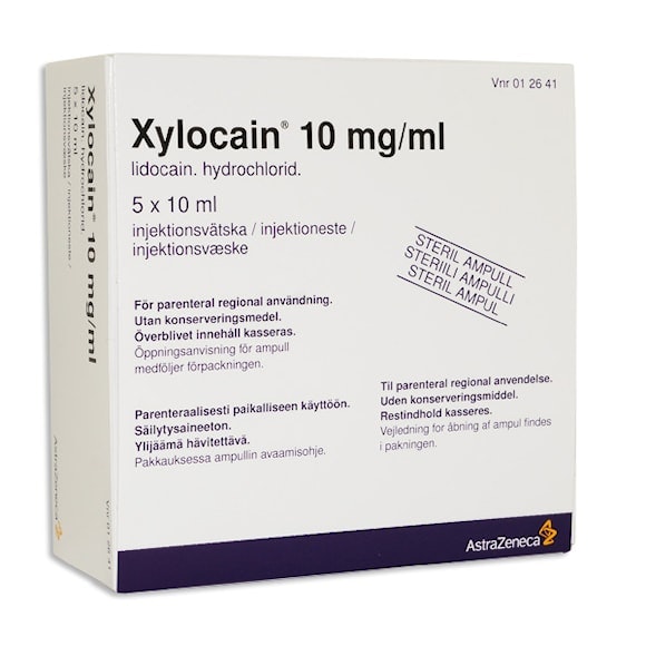 Xylocain® utan konserveringsmedel 10 mg/ml 5x10 ml