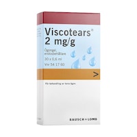 Viscotears® 2 mg/g ögongel i endosbehållare 30 x 0,6 ml