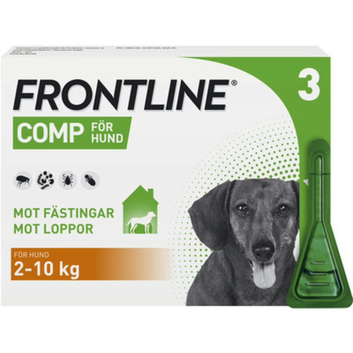 Frontline Comp, spot-on, lösning 67 mg/60,3 mg, 3 X 0,67 ml