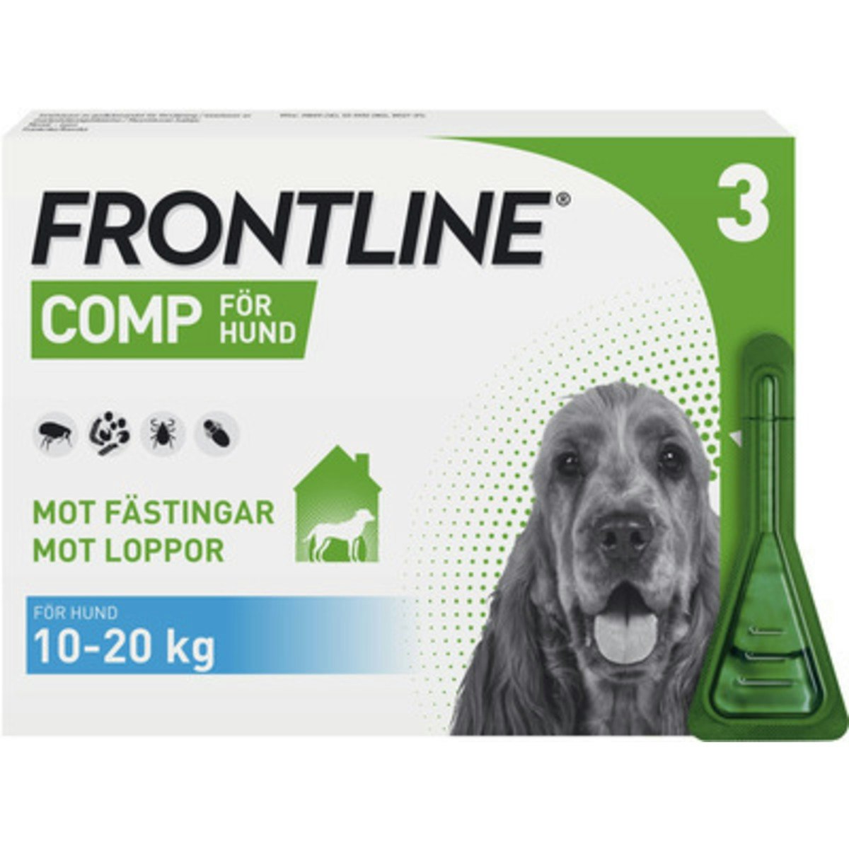 Frontline Comp, spot-on, lösning 134 mg/120,6 mg, 3 X 1,34 ml