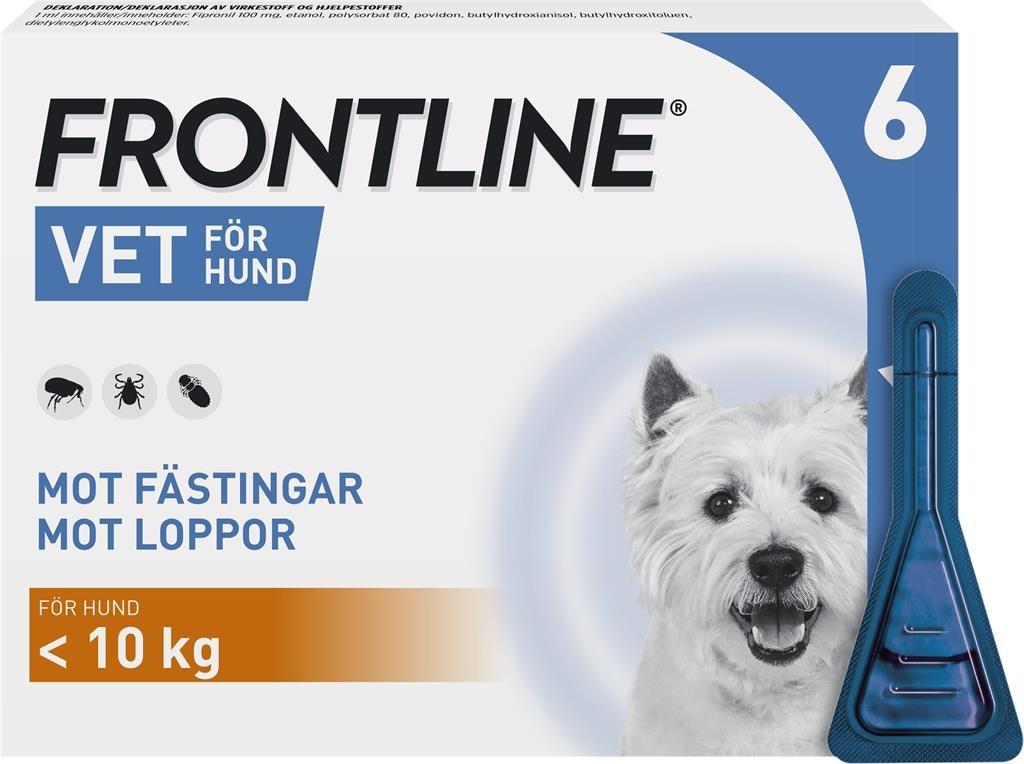 Frontline vet., spot-on, lösning 100 mg/ml, 6 X 0,67 ml