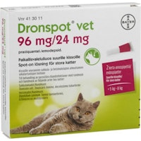 Dronspot vet 96 mg/ 24 mg stora katter, 2 st