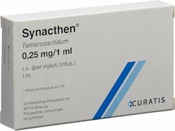 Synacthen 0,25 mg/ml 10 x 1 milliliter Injektions-/infusionsvätska, lösning