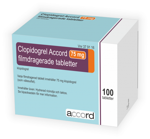 Cloriocard 75 mg 100 tablett(er) Filmdragerad tablett/Clopidogrel