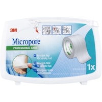 3M Micropore Tejp Vit, kirurgisk tejp, 25 mm x 9 m, 1 st