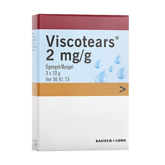 Viscotears Ögongel 2% 3x10g