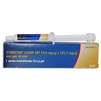 Cydectin comp vet. 19,5 mg/g + 121,7 mg/g 14,4 gram Oral gel