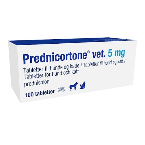 Prednicortone vet. 5 mg 10 x 10 tablett(er) Tablett