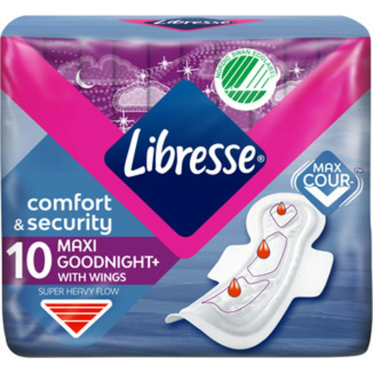 LIBRESSE MAXI GOODNIGHT 10ST bindor