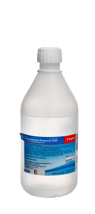 Klorhexidinsprit Fresenius Kabi 5 mg/ml 1000 milliliter Kutan lösning