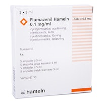 Flumazenil hameln 0,1 mg/ml 5 x 5 milliliter Injektions-/infusionsvätska, lösning