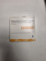 Midazolam Kalceks 5 mg/ml 10 x 10 milliliter Injektions-/infusionsvätska