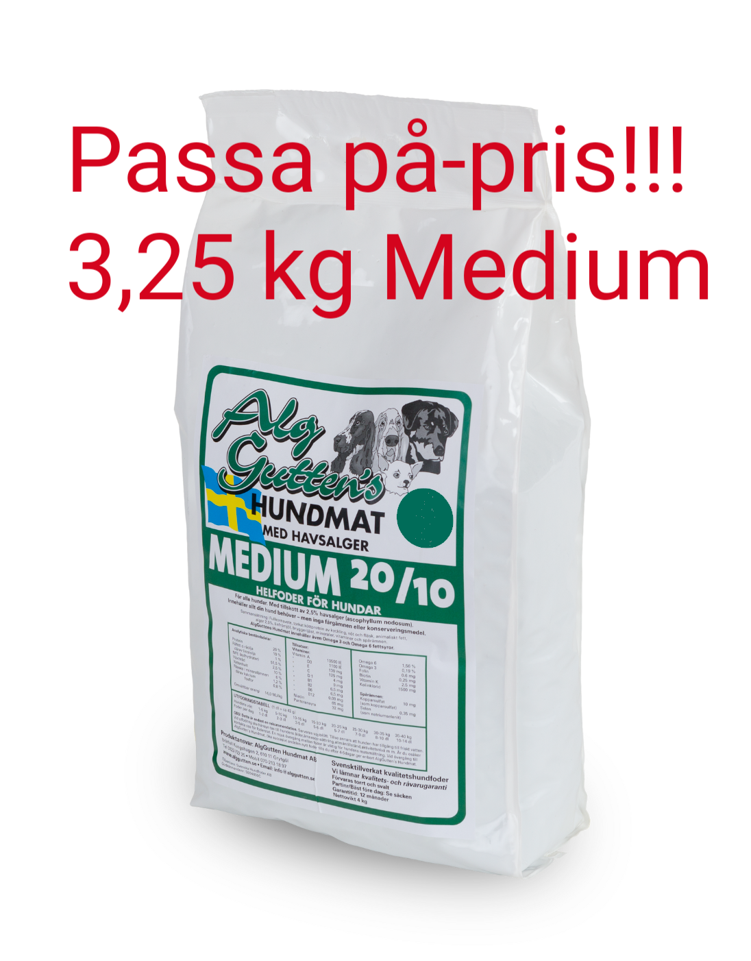 MEDIUM 20/10, 3,25 kilo