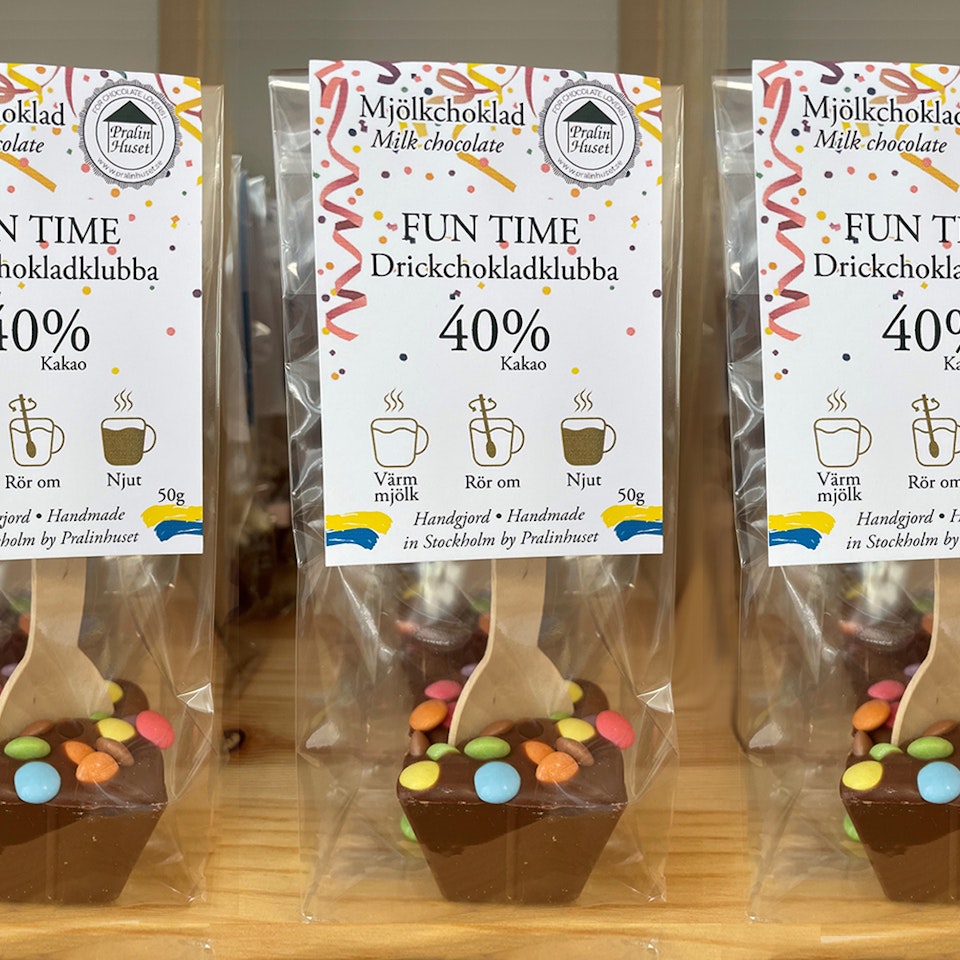 Drickchoklad - 40% Choklad - Fun Time 50g