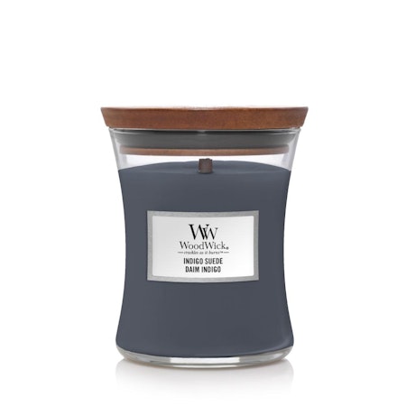 WOODWICK INDIGO SUEDE DOFTLJUS MEDIUM