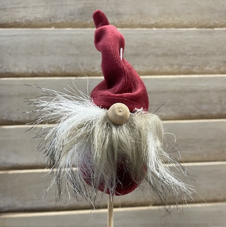 Skäggtomte på stick -två varianter