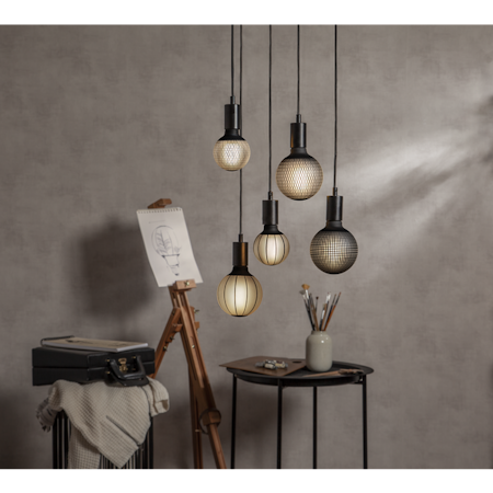 LED-LAMPA E27 G125 GRAPHIC