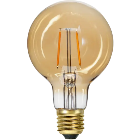 LED-LAMPA E27 G80 PLAIN AMBER