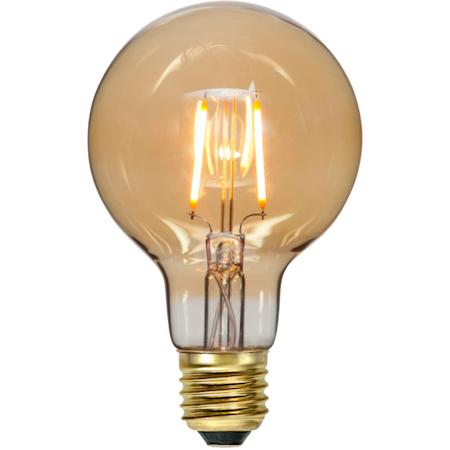 LED-LAMPA E27 G80 PLAIN AMBER
