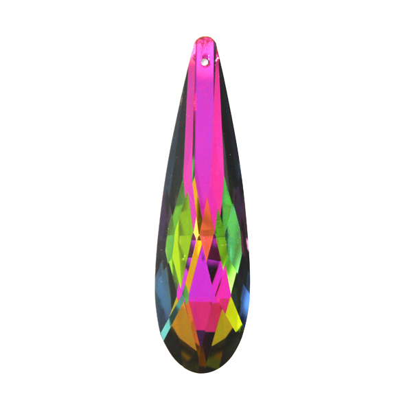 Rainbow Droppe Glas 76x21mm 2:a Sortering 1st