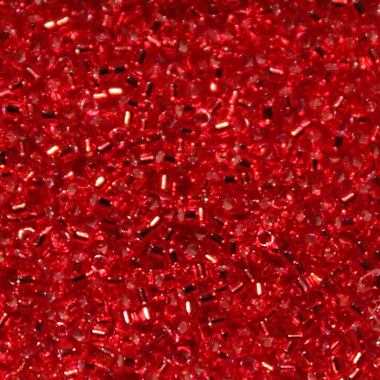 Dyed Silverlined Red DB-0602 Delicas 11/0 5g