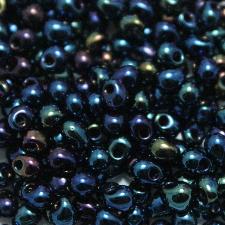 Metallic Dark Blue Iris DP-0452 Miyuki Drops 3,4mm 10g