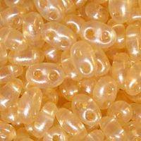 Pale Orange Pearl Twin Beads 10g