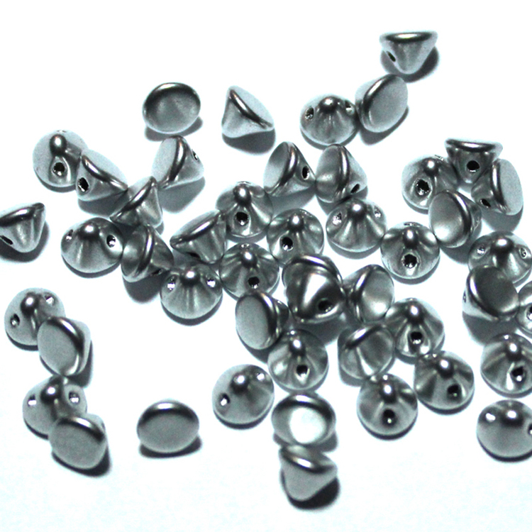 Aluminium Silver Button Bead 50st