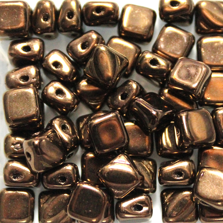 Jet Bronze Silky Beads 10g