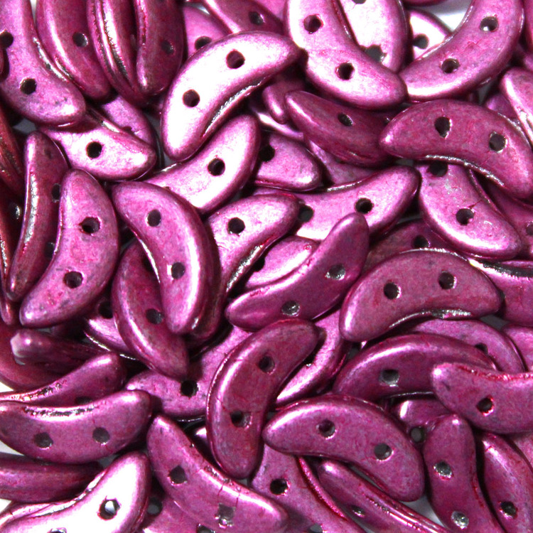 Saturated Steel Pink Crescent 10g