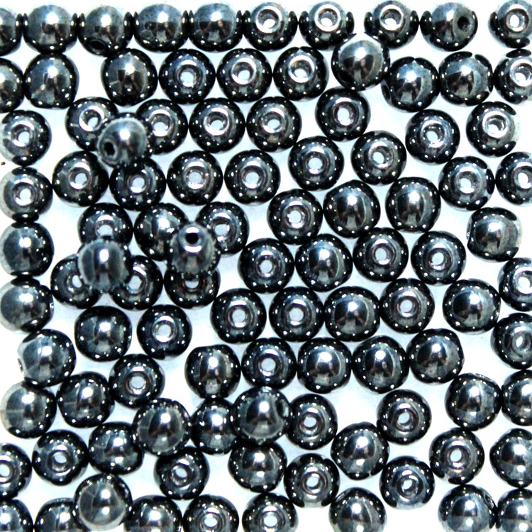 Hematite Runda/Druks 3mm 100st