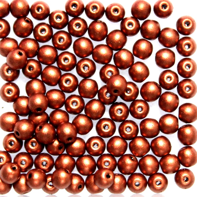 Copper Runda/Druks 4mm 100st