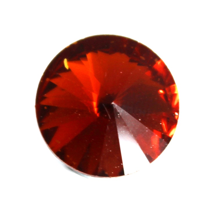 Dark Topaz Kinesisk Rivoli 12mm 3st