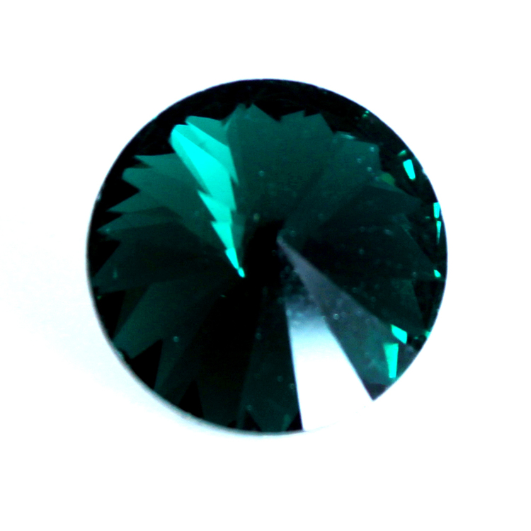 Emerald Kinesisk Rivoli 12mm 3st