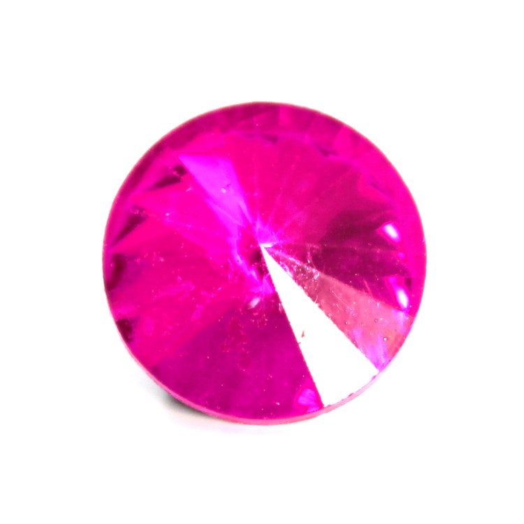 Hot Pink Kinesisk Rivoli 14mm 2st