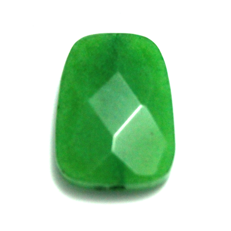 Grön Jade Facetterad Fyrkant 25x18 1st
