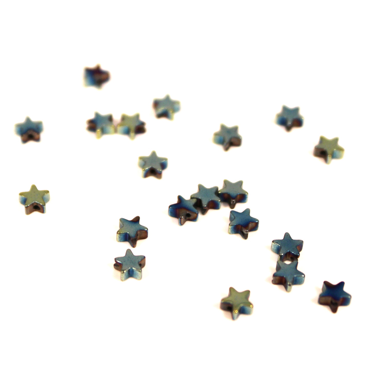 Grön Hematite Stjärnor 4mm 50st