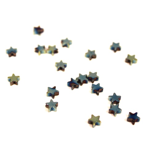 Grön Hematite Stjärnor 4mm 50st