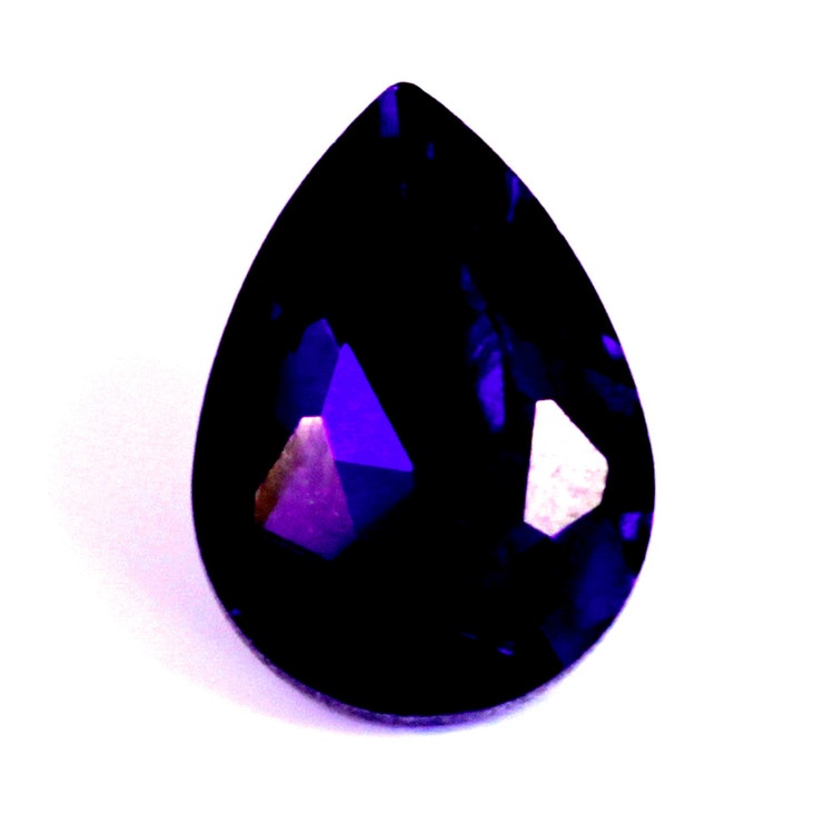 Dark Purple Kinesisk Strass Droppe 30x20mm 1st