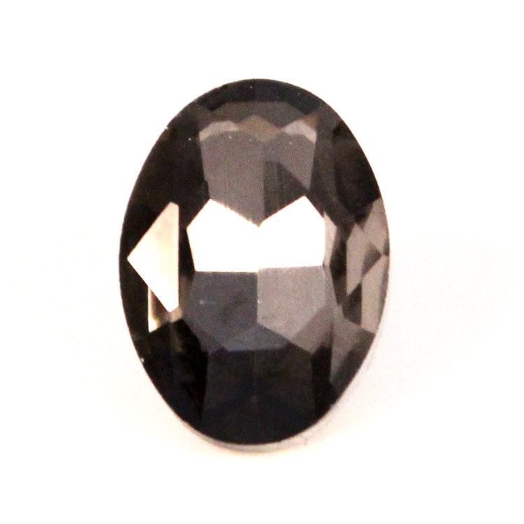 Black Diamond Kinesisk Strass Oval 14x10mm 3st