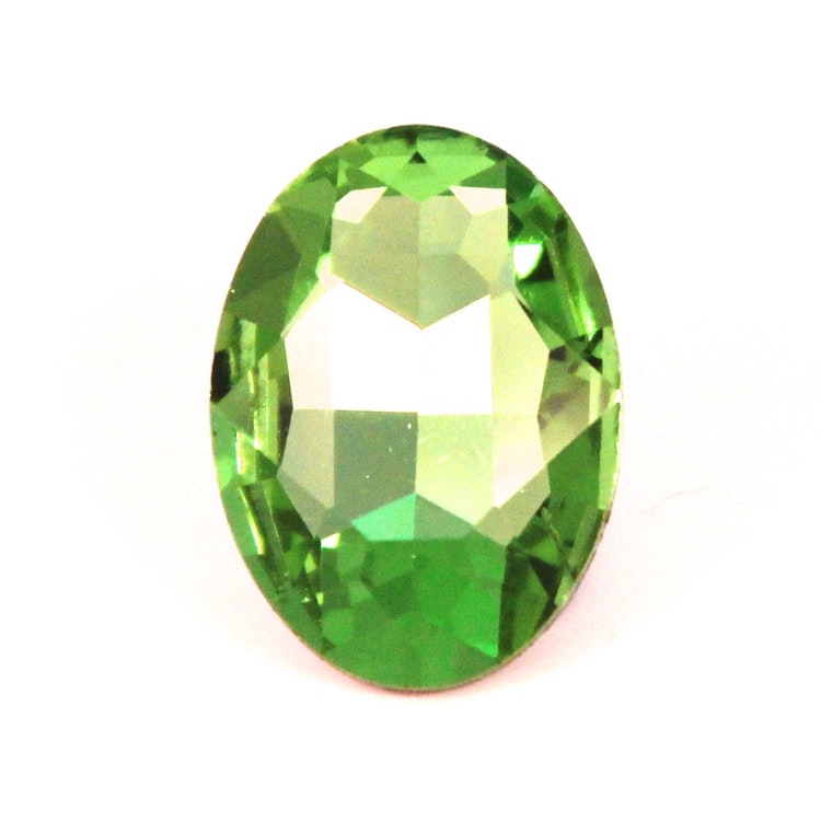 Light Green Kinesisk Strass Oval 30x20mm 1st