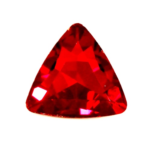 Ruby Kinesisk Strass Triangel 18mm 2st