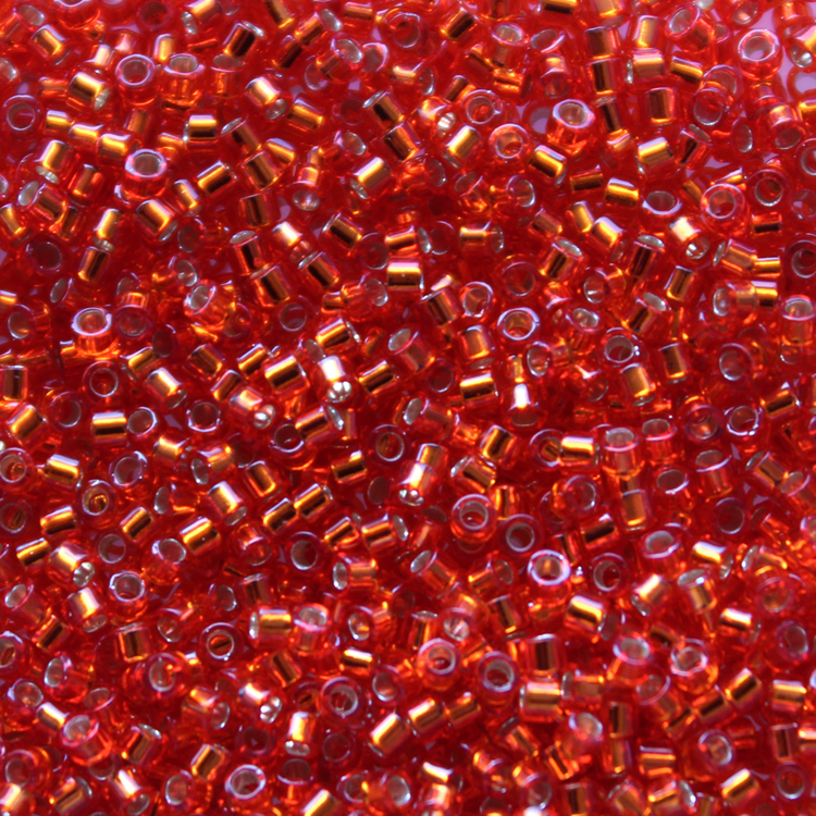 Silverlined Flame Red DB-0043 Delicas 11/0 5g