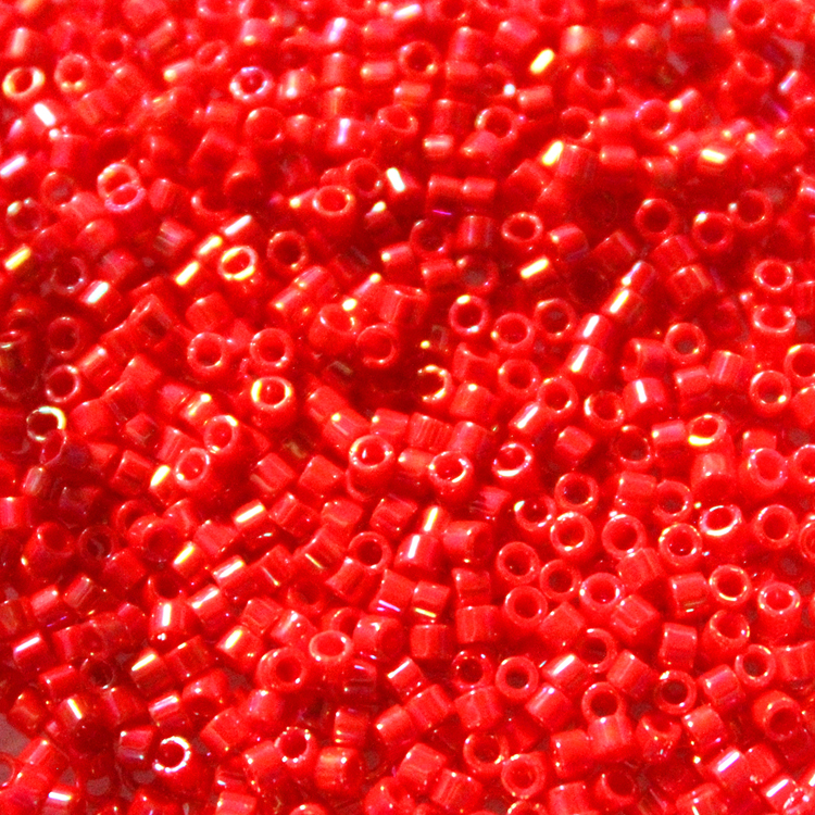 Opaque Vermillion Red AB DB-0159 Delicas 11/0 5g