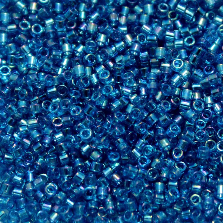 Transparent Capri Blue AB	 DB-0177 Delicas 11/0 5g