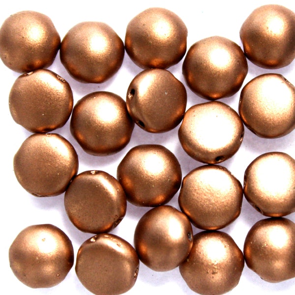 Vintage Copper Candy 8mm 20st